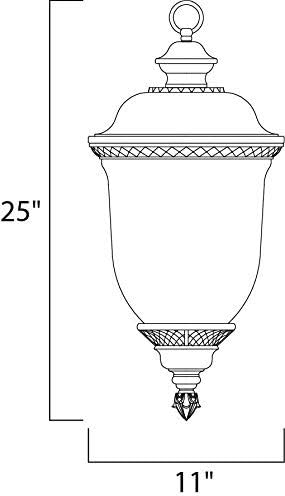 Maxim Carriage House - 25 Inch 12W 1 LED Outdoor Hanging Lantern