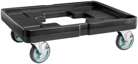 29A-153 Six-Pan Food Carrier Dolly Black