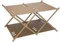 Folding Storage 3 Tier Foldable Aluminum Alloy Rack Lightweight Durable Outdoor Camping Table