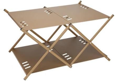 Folding Storage 3 Tier Foldable Aluminum Alloy Rack Lightweight Durable Outdoor Camping Table