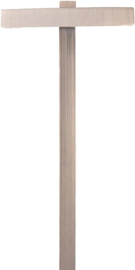 VOLT 12V Cast Brass Flat Top Path Light (Bronze) for Low Voltage Landscape Lighting on Outdoor Pathway Walkway Garden Driveway or Patio