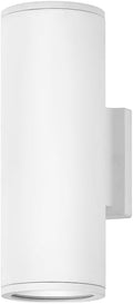 Hinkley Silo 13594SW-LL Small Outdoor Integrated LED Up/Down Wall Lantern Rust and Corrosion-Resistant Dark Sky Compliant Satin White