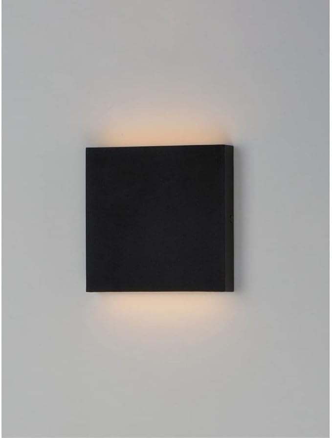 ET2 Brik-8W 2 LED Outdoor Wall Mount-4.75 Inches Wide by 4.75 inches high-White Finish