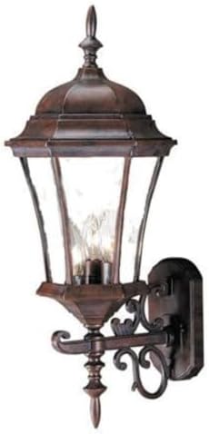 Acclaim 5025BW Brynmawr Collection 3-Light Wall Mount Outdoor Light Fixture Burled Walnut