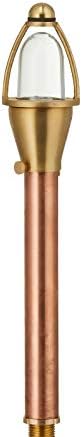 VOLT Conehead 12V Copper Mini Path Light (7 Shade 15 Tall) for Low Voltage Landscape Lighting on Outdoor Pathway Walkway Garden Driveway or Patio