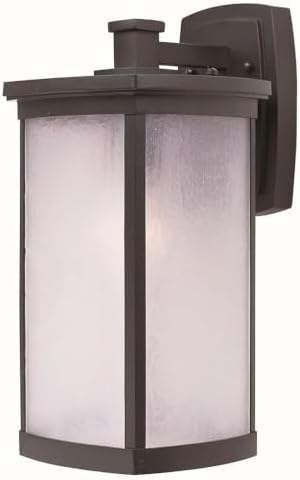 Maxim Terrace-One Light Large Outdoor Wall Mount in Mission Style-8 Inches Wide by 16 inches high-Bronze Finish