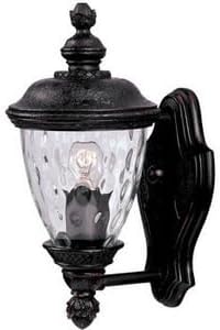 Maxim Carriage House VX-One Light Outdoor Wall Mount in Early American Style Made with Vivex Material for Coastal Environments