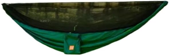 Camping Hammock Outdoor Portable Hammocks with Mosquito NetLightweight Nylon Parachute HammocksCamping Gear Must Haves for Travel Hiking Backpacking Beach (Lake Placid Blue)