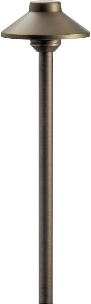 Kichler Stepped Dome Path Light Centennial Brass 20.25x6.25x6.25