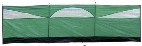 Windbreaker Privacy Camping Screen 3 Panel Blocker Garden Beach 197 x 60 (Forest Green)