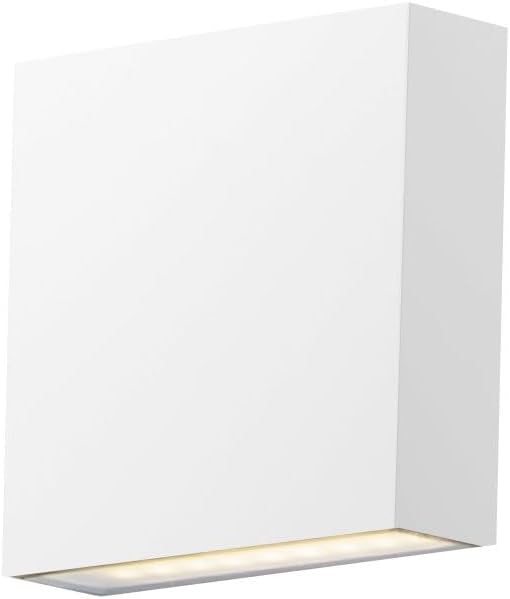 ET2 Brik-8W 2 LED Outdoor Wall Mount-4.75 Inches Wide by 4.75 inches high-White Finish