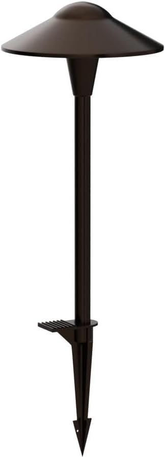 LEONLITE Update 5CCT Low Voltage Pathway Lights LED Landscape Path Lights 1800/2700/3000/4000/5000K Saucer Head 12-24V AC/DC IP65 Outdoor Walkway Light Oil Rubbed Bronze Aluminum Pack of 6