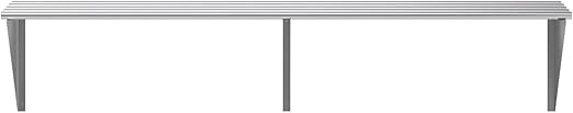 18 x 72 Commercial Stainless Steel Tubular Wall Shelf – Heavy Duty | NSF Certified Kitchen Storage Rack