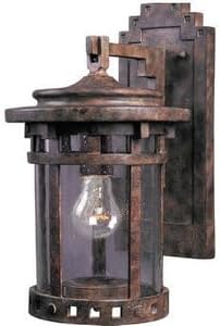 Maxim Santa Barbara VX-One Light Outdoor Wall Mount in Made with Vivex Material for Coastal Environments