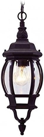 1 Light Black Outdoor Chain Lantern