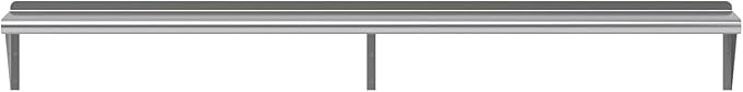 KPS 10 x 72 Stainless Steel Wall Shelf – NSF Certified Commercial Kitchen Storage Rack