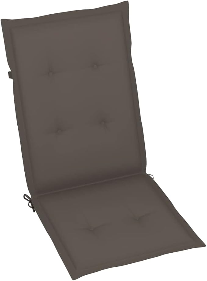 4pc Grey Acacia Reclining Garden Chair Set 27.2x22.4x43.7 5-Position Folding Patio Chairs with Removable Cushions Outdoor Furniture