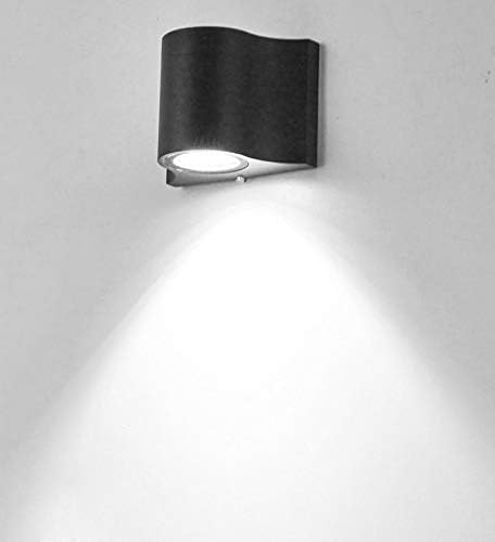 7W LED Outdoor/Indoor External Wall Sconces Light Waterproof Fixture Door Gate Step Stair Surface Mount Lamp Black Pure White