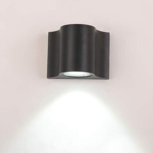 7W LED Outdoor/Indoor External Wall Sconces Light Waterproof Fixture Door Gate Step Stair Surface Mount Lamp Black Pure White
