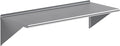 Stainless Steel Wall Shelf | Metal Shelving | Garage Laundry Storage Utility Room | Restaurant Commercial Kitchen | NSF Certified | (24” x 60”)