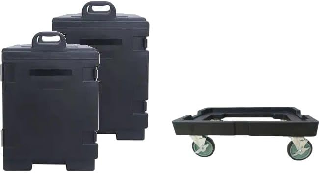 29A-131 Mobile 10-Pan Food Carrier with Dolly and Strap