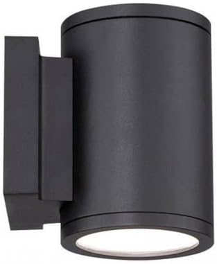 WAC Lighting WS-W2605-BK Tube LED Outdoor Wall Light Fixture Dark Sky Friendly Single Light 3000K Black