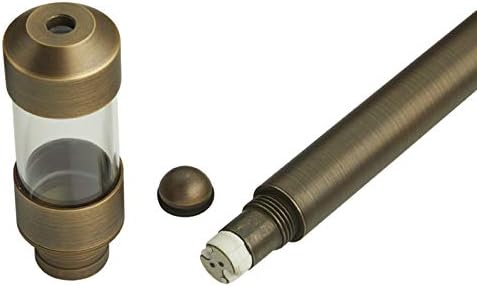VOLT Max Spread 12V Solid Cast Brass Path Light (25 Tall 9 Shade) for Low Voltage Landscape Lighting on Outdoor Pathway Walkway Garden Driveway or Patio
