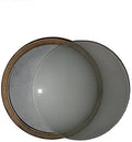 In-Ground Well Light Fixture Starter Kit – Fixture Housing with Solid Brass Louvered Trim Cover – Includes Adjustable Gimbal Clear Lens &amp Socket (Open Window Well Light Cover Only)