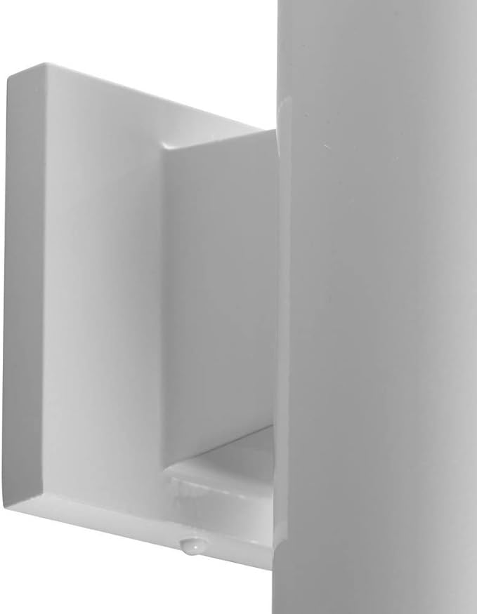 Progress Lighting 5-Inch Cylinder Outdoor Wall Sconce 2-Light Modern Wall Mount Up and Down Lights Interior and Exterior Lighting for Home or Porch Polycarbonate Construction White (P5713-30)
