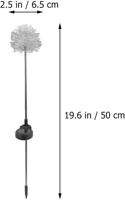 POPETPOP Dandelion Solar Garden Lights Led Decorative Outdoor Ground Stake Lighting for Lawn Pathway Yard No Wiring Needed