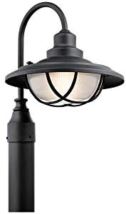 Kichler 49694BKT Harvest Ridge Outdoor Post Lantern in Textured Black