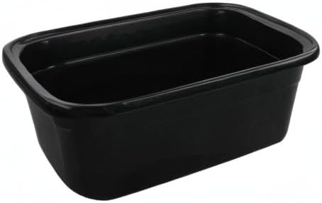 Jekiyo 16 Quart Dish Pan Black Plastic Dish Tubs 3 Packs