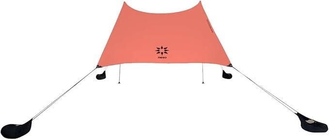 Neso Grande Portable Beach Tent Sun Shelter - Lightweight Beach Shade Canopy - Easy Setup for Family Outings - Patented Reinforced Corners - UPF 50+ Sun Protection - 7ft Tall 9 x 9ft
