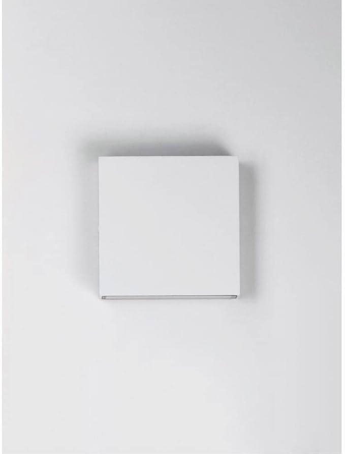 ET2 Brik-8W 2 LED Outdoor Wall Mount-4.75 Inches Wide by 4.75 inches high-White Finish