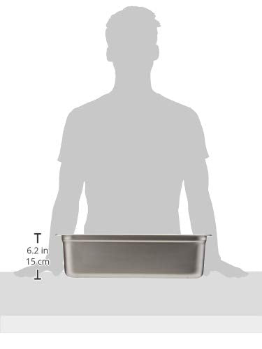 Winco Full Size 6 Deep Metal Food Pan / Steam Table Pan Anti-Jam 25 Gauge