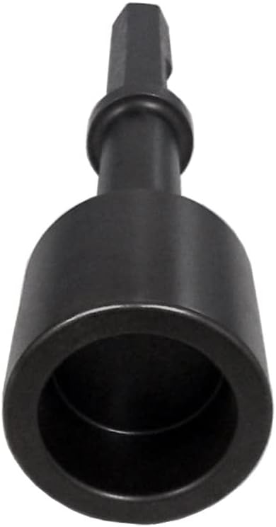 2 Inch Universal Tent Stake Driver for Pavement Breakers and Air Hammers 2 1/8 Inch Diameter Head and 1 1/8 Inch Hex Shank Heavy Duty Metal Stake Bit Compatible with DeWalt and Milwaukee