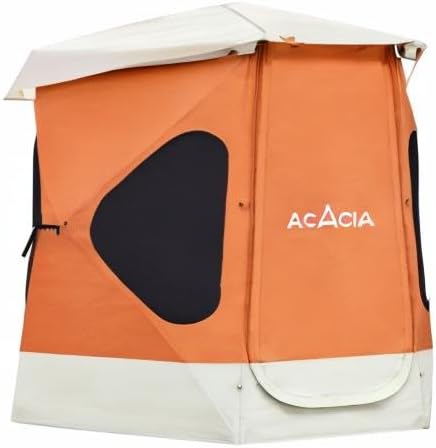 Acacia Camping Tent Pop Up Camping Tent with 8 Windows and Footprint Waterproof Windproof Easy Setup Hub Tent for Family Camping Hiking and Glamping