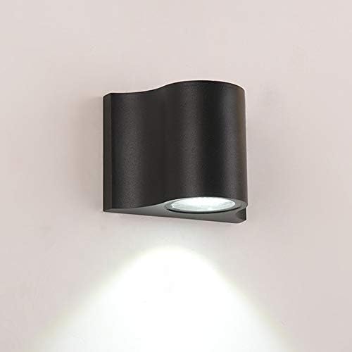 7W LED Outdoor/Indoor External Wall Sconces Light Waterproof Fixture Door Gate Step Stair Surface Mount Lamp Black Pure White