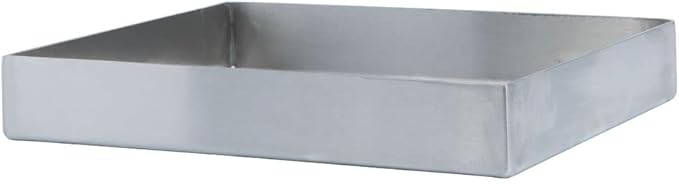 Hubert Stainless Steel Commercial Food Display Pan Rectangular Merchandising Pan for Deli Cases and Buffets 10L x 8W x 1.5H
