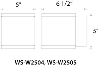 WAC Lighting WS-W2505-BZ Rubix LED Outdoor Wall Light Fixture Double Light 3000K Bronze