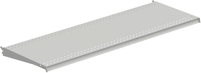 Lozier TL Shelf - Retail Display Shelving - Compatible Gondola Shelving Units - Product Shelves for All Commercial Business Types - 4' Width x 22 Depth (Cool White)