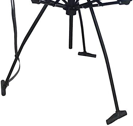 Zenithen Indoor Outdoor Portable Foldable High Tension Metal Framed Fabric Table for Camping Backyard Parties Outdoor Activities Sporting Events and Vacation Dark Blue (Pack of 1)
