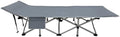 59in Extra-Large Folding Outdoor Camping Bed with Mattress Portable Folding Guest Bed Heavy-Duty Sleeping bedwith Storage Bag Suitable for Travel and Leisure (Gry Without Mattress)