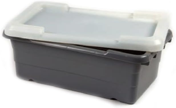 ULTRASOURCE Food Approved Bus Totes/Meat Lug (4 Totes and Matching Lids Blue)