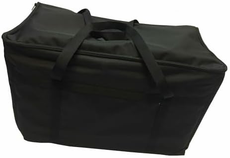 Intedge CIFC-1BLK Insulated Food Carrier Rectangular 22 x 12 x 12 1 Foam Insulation Durable Cadura Nylon Construction Made in USA Black 1 Each