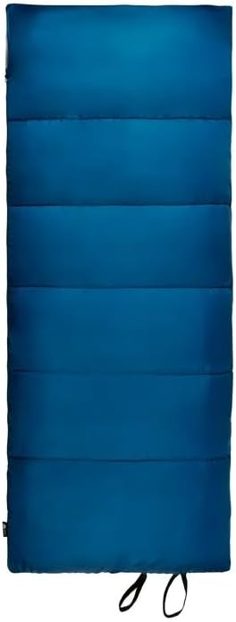 TNLOJI 35-Degree Cool Weather Rectangular Sleeping Bag for Adults &amp Kids Lightweight &amp Portable 33.1 x 77.1 Inches Comfortable for Camping Hiking Travel - Blue
