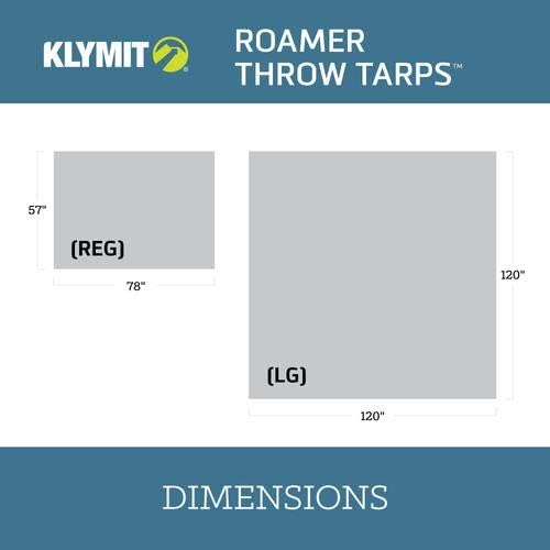 Klymit Roamer Throw Tarp Compact Portable Pocket Blanket