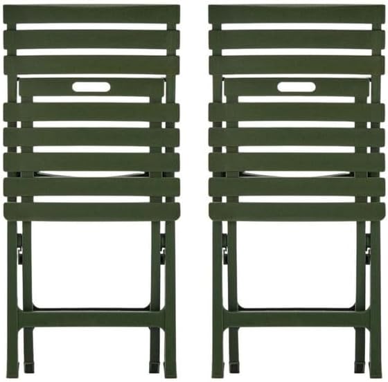 Terrasse Folding Chair – Versatile Camping Chairs Armless Folding Camping Chairs All-Weather Outdoor Patio Chairs Travel-Friendly Lawn Chairs Folding &amp Comfortable Beach Chairs (2 Avocado Gree