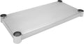 Eapmic Undershelf for Work Tables Adjustable Lower Shelf Stainless Steel Bottom Shelf Add for Commercial Prep Table Restaurant Kitchen Bakery Garage Workshop Use (21.65x9.84in)