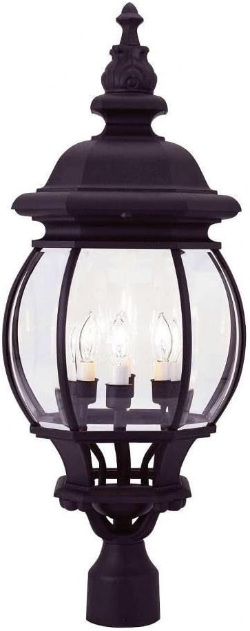 Livex Lighting 7703-14 Outdoor Post Top Lantern Black 11.5 x 11.5 x 26.5